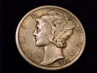 1925-S  Mercury Dime,  Fine to nearly Very Fine Grade