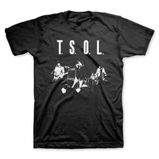 T.S.O.L. Band TSOL Live Concert Shirt Black Unisex Size S-2345XL E2132