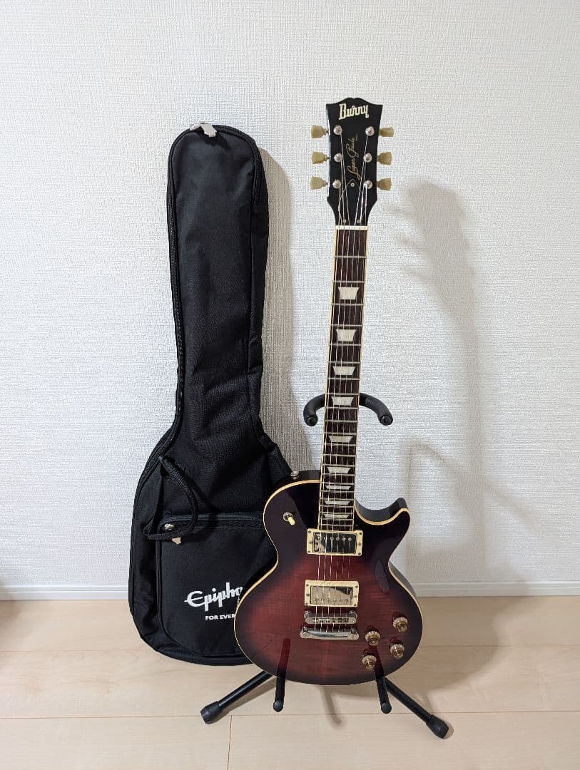 BURNY Super Grade Electric Guitar Les Paul Safe packing!
