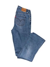 Levi  s 715 W28 L34 Bootcut Jeans Mid-Blue Wash Western Style Streetwear Casual