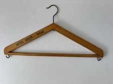 Vintage Hotel ADLER Ortisei Italy Wooden Advertising Hanger Collectible Hooks