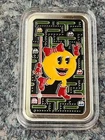 Ms PACMAN Video Game 1 Oz .999 Silver Color Enameled Art Bar 150 Mintage