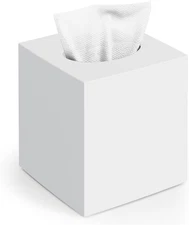 Tissue Box Cover, Square Modern Facial Acrylic Tissue Holder Napkin Dispenser Ac