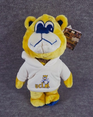 UCLA Bruins Plush Retro Joe Stuffed Teddy Bear 13'' 2-in-1 Mascot Bear 2008 NEW