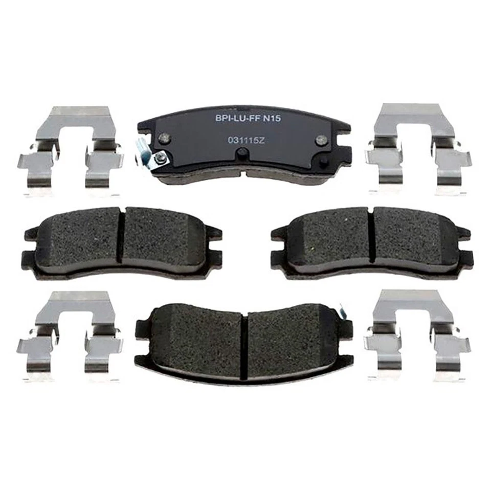 Rotores de freno traseros + pastillas de freno de cerámica y herrajes para Saturn SC 1991-1992 Foto 2 de 4