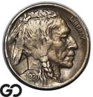 1920-D Buffalo Nickel Better Date, Weak Reverse Strike, Choice AU