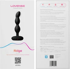 Lovense Ridge App Enabled Silicone Waterproof Rechargeable Vibrating & Rotating