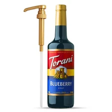 Torani Blueberry Syrup, Pump Included, 25.4 Fl Oz