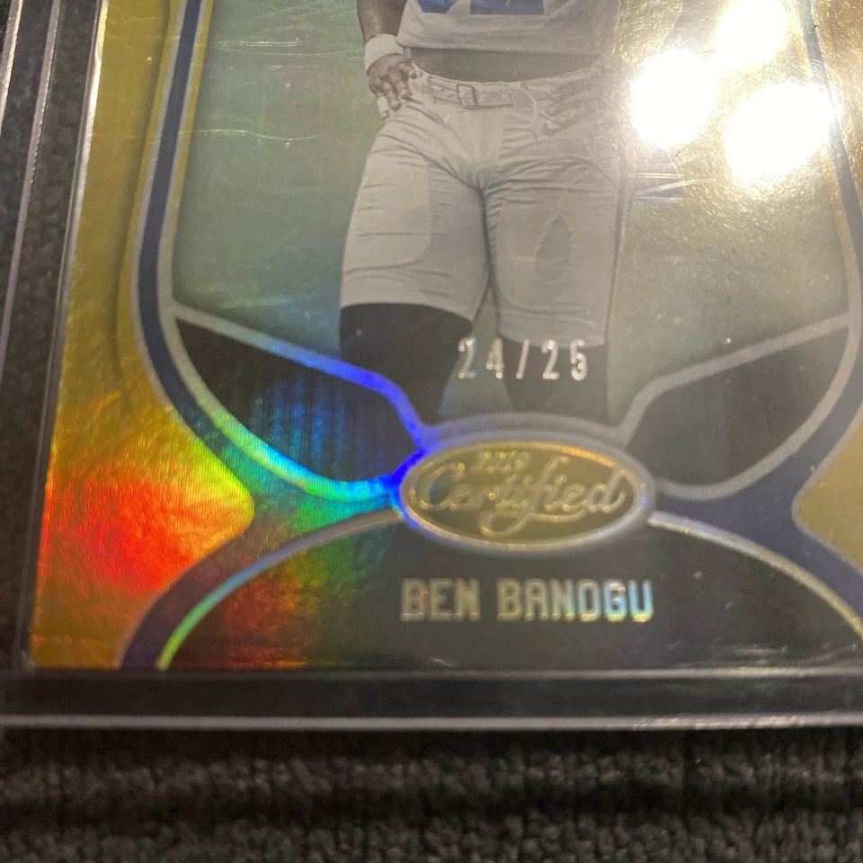 2019 Panini Certified BEN BANOGU Rookie RC Gold 24/25 🔥📈Colts #179 - Image 2 of 2