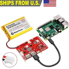 3.7V 5000mAh Lithium Polymer Battery Rechargeable Battery for Raspberry Pi UPS