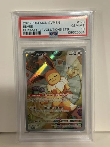 PSA 10 GEM MINT Eevee #173 Pokemon TCG Svp En-Sv Black Star Promo