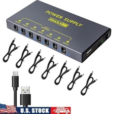 Universal Guitar Power Supply 7 Isolated Outputs USB Rechargeable Pedal Adapter