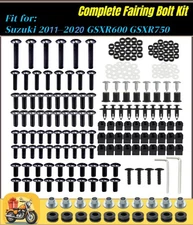 Complete Fairing Bolt Kit Black Bodywork Screws for Suzuki GSXR600/750 2011-2020