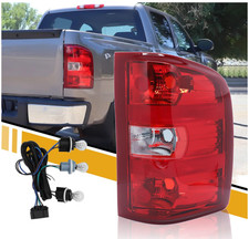 Tail Light Assembly Compatible with Chevy Silverado 07-13 1500  07-14 2500 HD 3