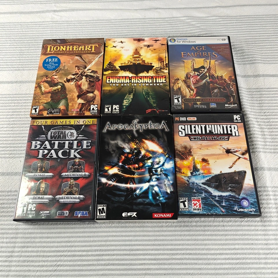 Lote de 27 juegos de PC clásicos grandes caja y joyero estrategia aventura sin probar Foto 2 de 4