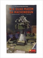 Miniart 35211 1/35 M-4 Quad Maxim AA Maschinengewehr Bausatz