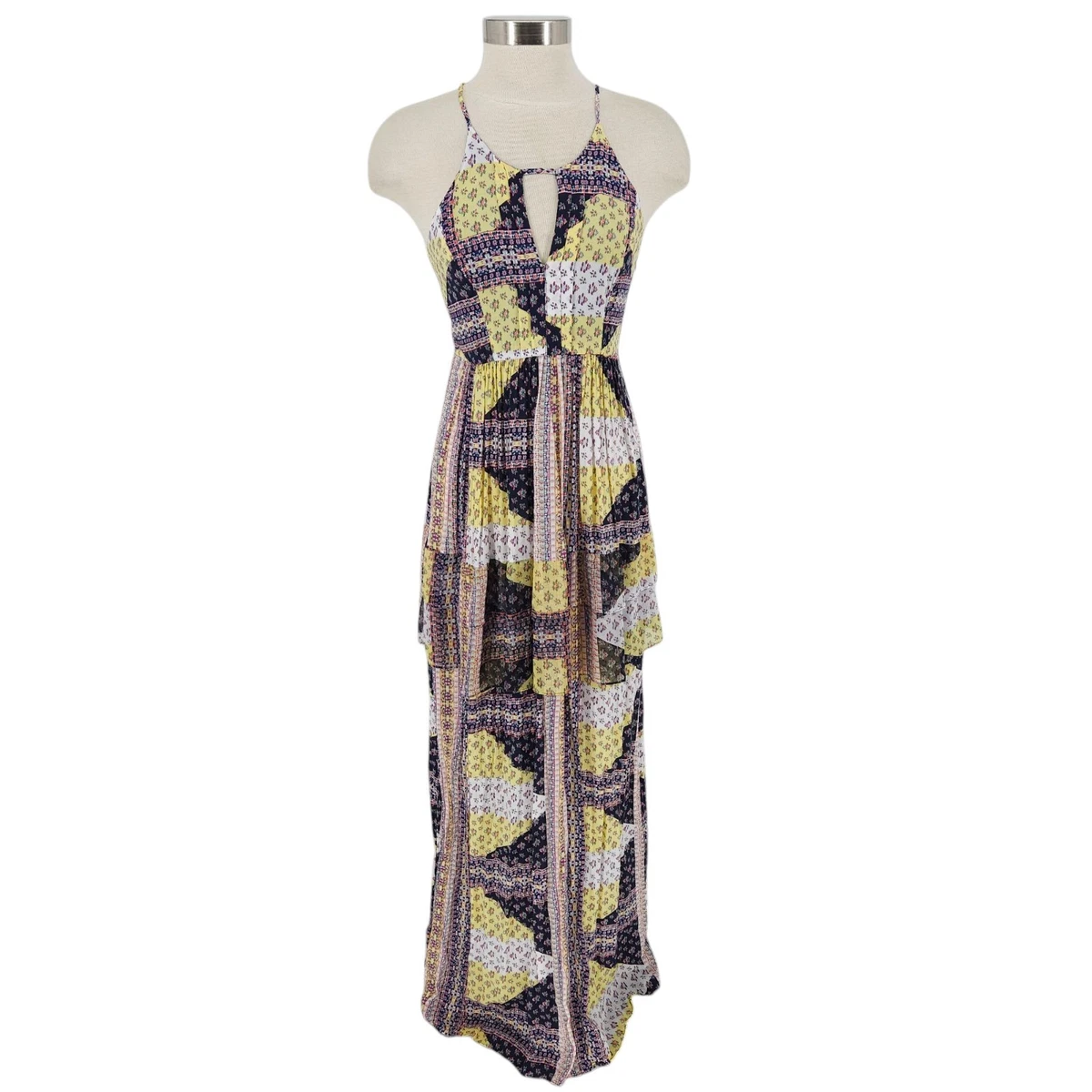 Robe Sans Manches BCBGeneration Saffron - Simili Cuir Avec Découpes, Taille 6, Couleur Safran Foncé, Neuf Avec étiquettes