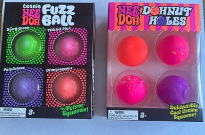 Needoh Donut Löcher und Fuzzballs 4er Pack Original Schylling 