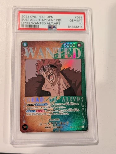 Eustass "captain" Kid sp op01-051 Wanted Poster japanese psa 10