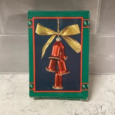 House of Lloyd Christmas Around the World Holiday Bells and Bow Decoration Vtg