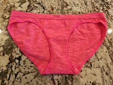 True Vintage VICTORIA'S SECRET PINK YOGA SEAMLESS RARE BIKINI PANTIES Medium