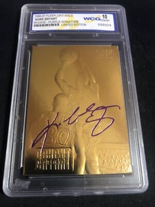 fleer 23kt gold card