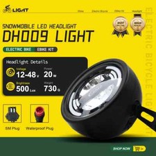 E-Bike Headlight DH009 2pin SM/Waterproof Plu...