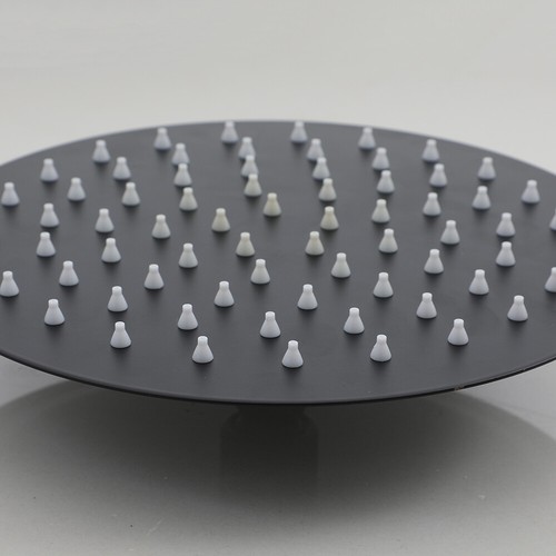 Sistema de grifo de ducha expuesto de 3 funciones negro 8" kits de accesorios de cabezal de ducha de lluvia - Imagen 5 de 16