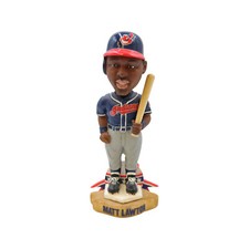 MATT LAWTON SIGNED CLEVELAND INDIAN BOBBLEHEAD UMPIRE JOHN HIRSCHBECK COLLECTION