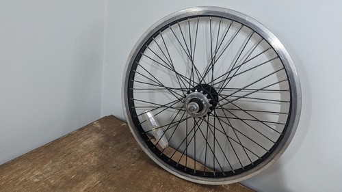 Retro 2000s Alexx MX22 Rim Set Mongoose High Flange Hubs Black Aluminum 20in - Picture 7 of 22