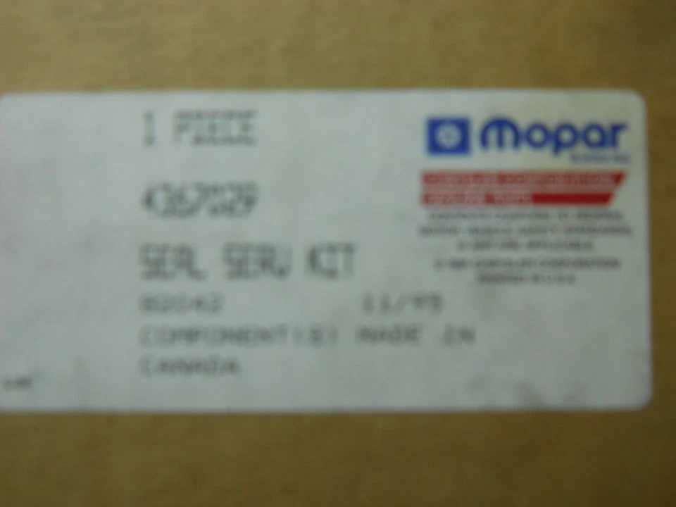 DODGE CHRYSLER INBOARD CV BOOT KIT MOPAR 4367029 NOS EARLY 90s - Image 4 of 4