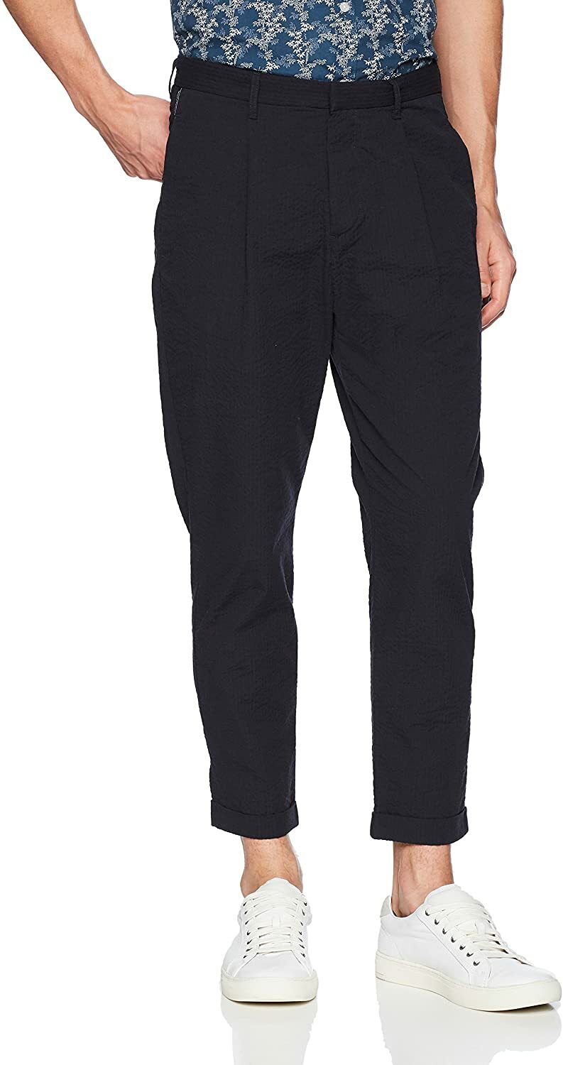 Мужские хлопчатобумажные брюки Armani Exchange стоимостью 120 долларов США, темно-синий, 32