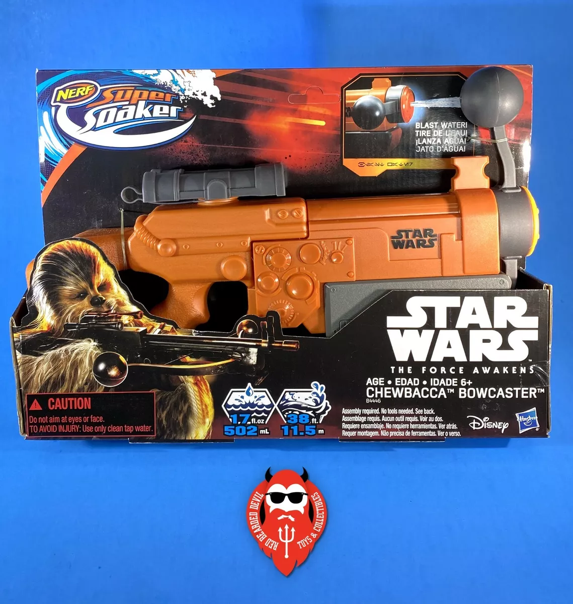 lammelse Ufrugtbar Folde Star Wars Chewbacca Bowcaster Super Soaker Water Blaster Nerf Toy New GB07  | eBay