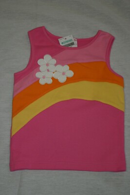 Gymboree SUNSHINE DAYDREAMS Rainbow Daisy PiecedTank Top NWT 3 5