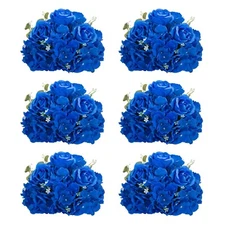 Wedding Flowers Flower Balls for Centerpieces - 6 Pcs Artificial Rose Balls, ...