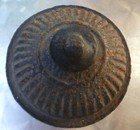 Antique Hand Forged~RUSTIC BLK*LiD Cover ONLY*3 3/4"ID~from 2Qt Gooseneck Kettle — photo 2