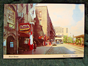 River Street Savannah Georgia Postcard