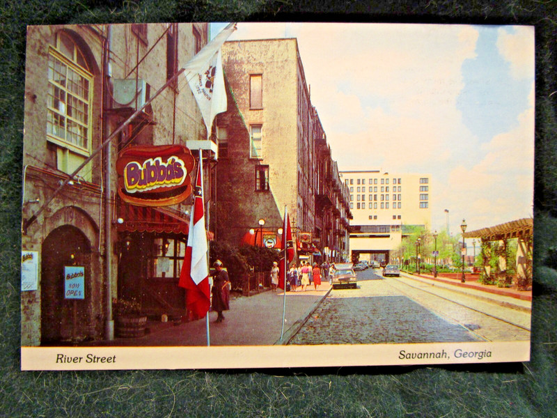 River Street Savannah Georgia Postcard