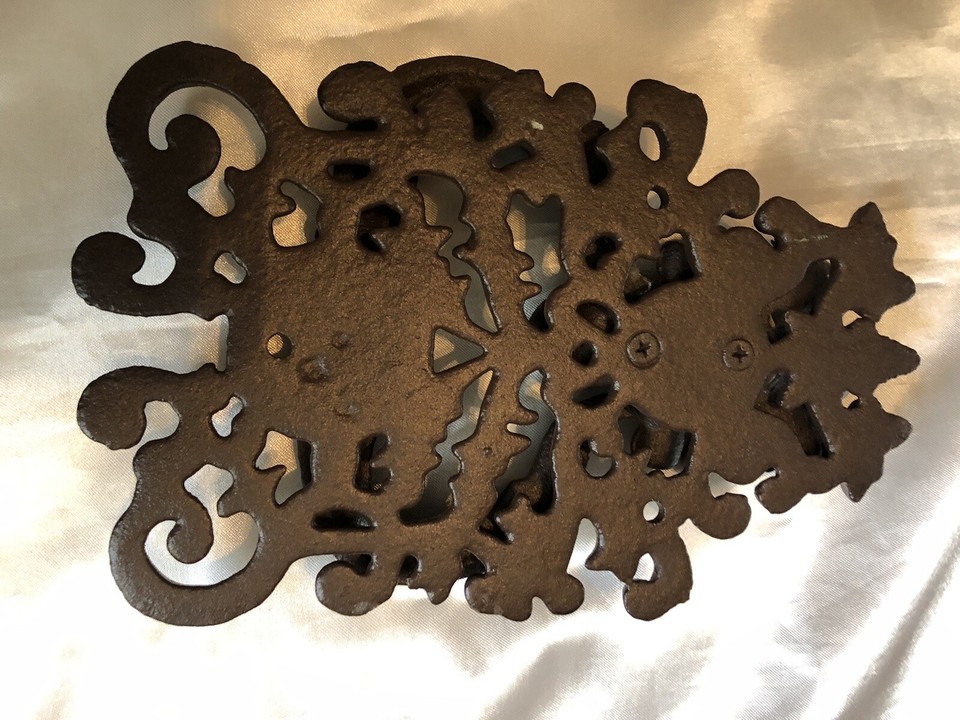 Antique Victorian Kenrick Style Heavy Cast Iron Door Knocker Black eBay