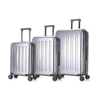 Trolley Kofferset Grau Travel Harteschalenkoffer Reisekoffer Mit Tsa Schloss