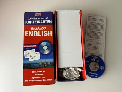 Lernbox Business English Vokabeln 800 Karteikarten mit E-Book Büro Neuwertig - Bild 1 von 4