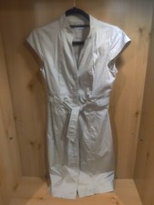 CALVIN KLEIN Khaki Beige Belted Waist Lined Shirt Dress Size 6