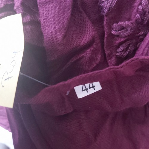 Asian XL Burgundy Salwar Kameez - Women's Embroidered Pakistani 3 Piece Suit - Picture 13 of 15