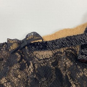 Agent Provocateur Adelia SOIREE Black Gold Ouvert Brief AP2 Small NWT $530