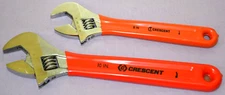 Lot of 2 Crescent Tool 8'' & 10'' Adjustable Cushion Grip Wrench Set - New Other