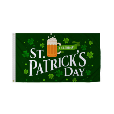 PromoPatriot s St. Patrick s Day Flags   12x18in, 2x3ft, 3x5ft | Various Design