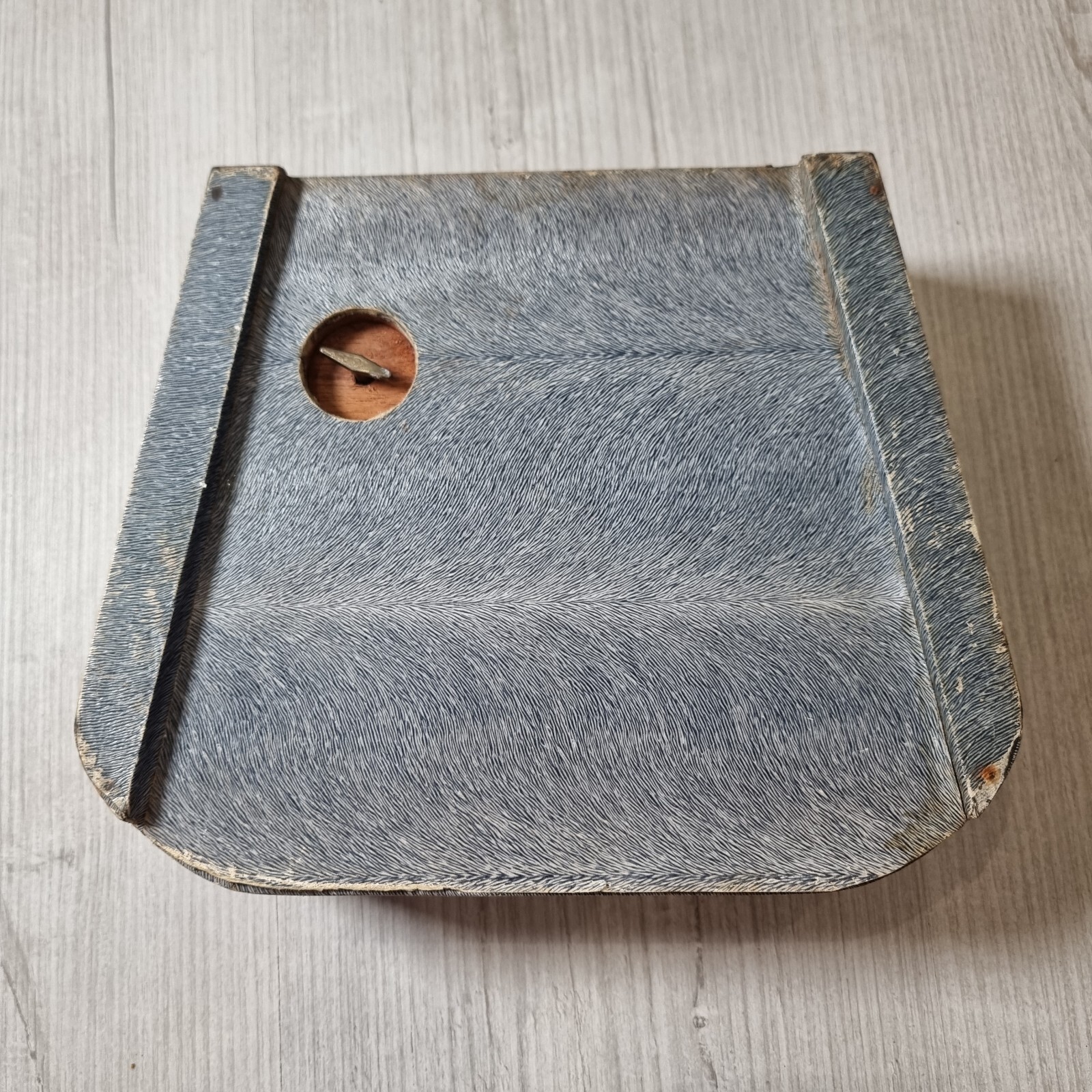 Large Antique Vintage Tooled Leather Musical Jewellery Box eBay