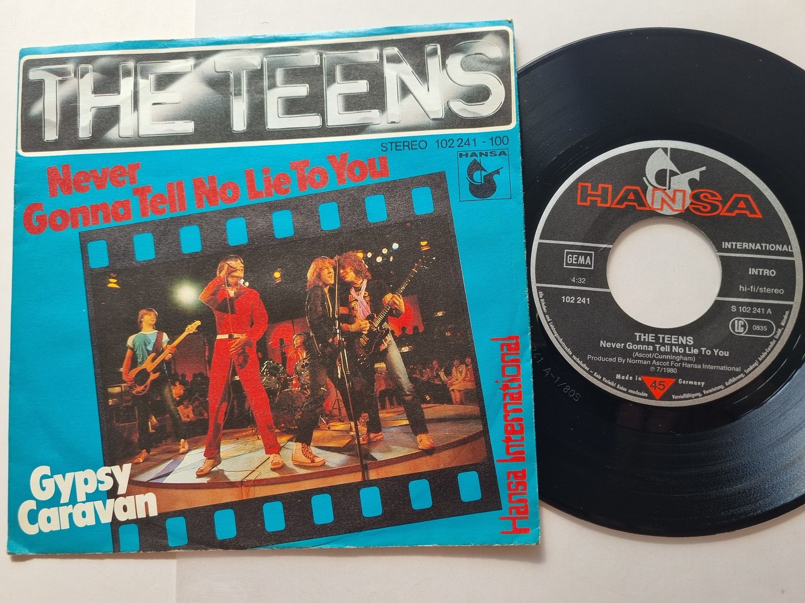 The Teens - Never Gonna Tell No Lie To You 7'' Vinyl Germany