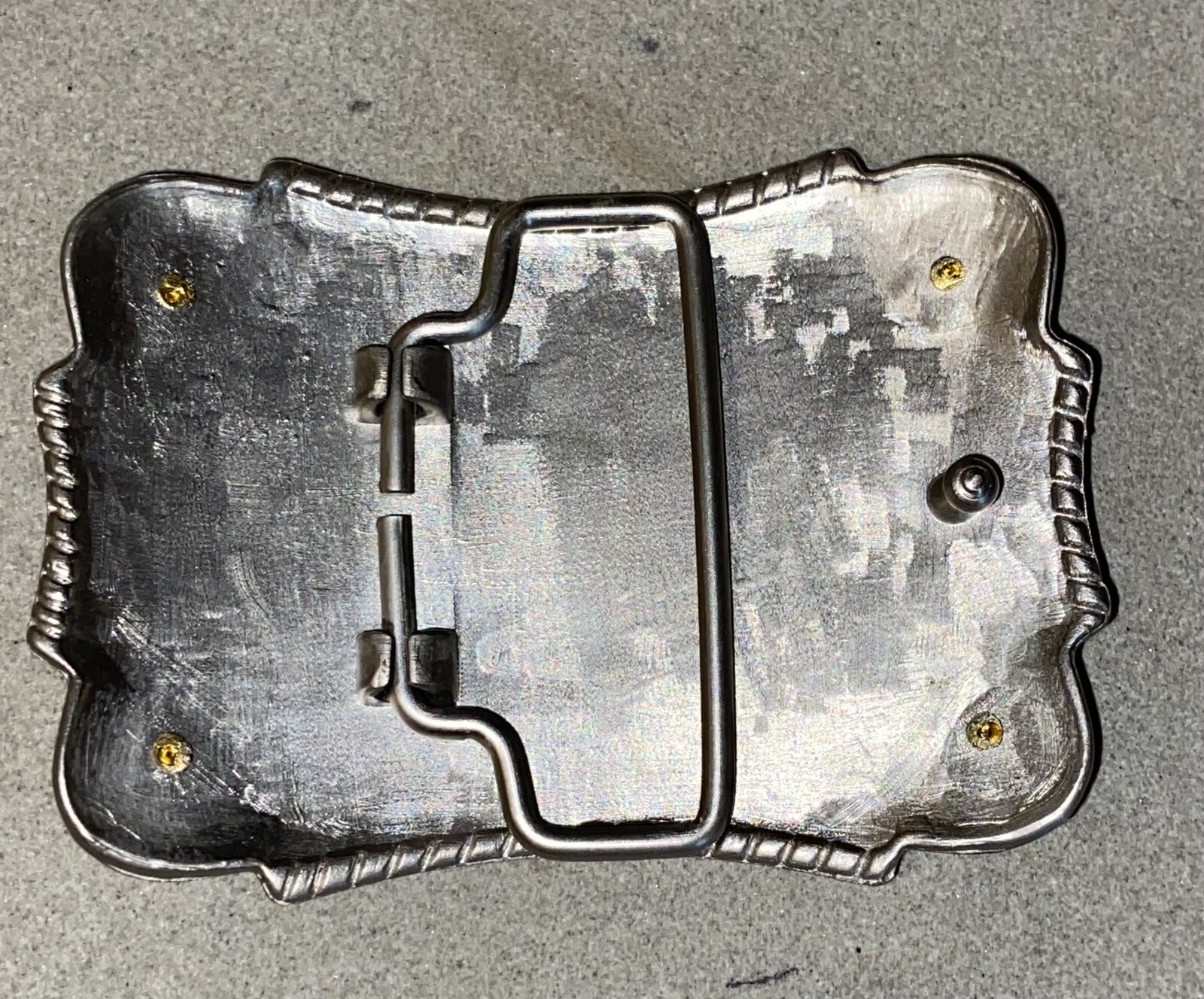 Four Gold Colored Stars Rectangular Silver Colore… - image 7