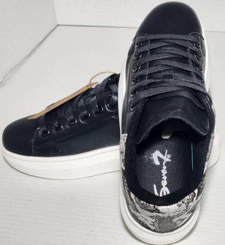 Seven7 Footwear Women’s Miki Low Top Platform Sneaker Black Snake Shoe Size 6 - Picture 7 of 11